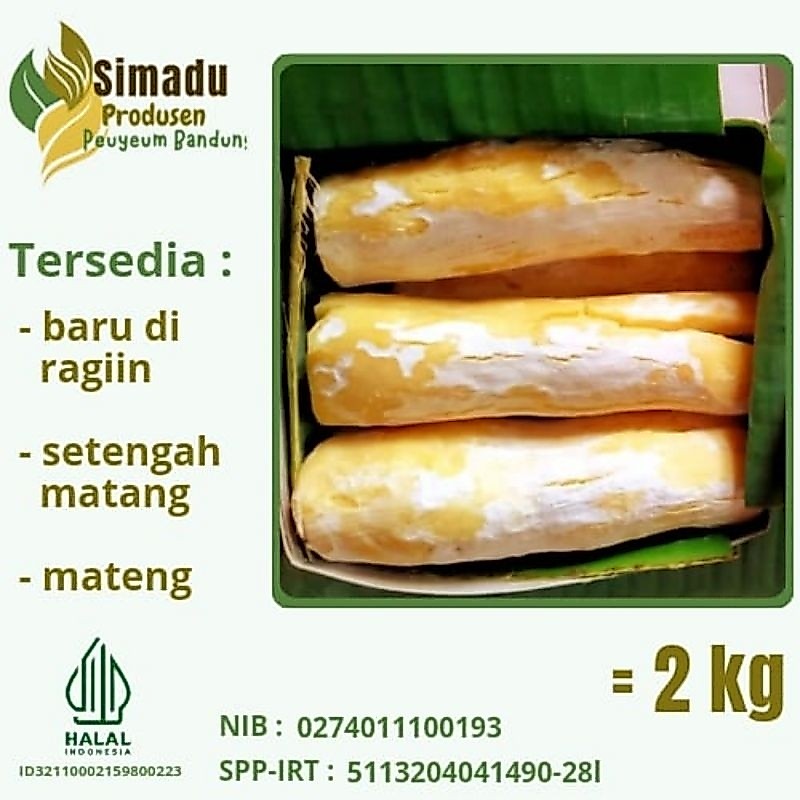 Tape singkong peuyeum bandung 2kg oleh oleh khas bandung