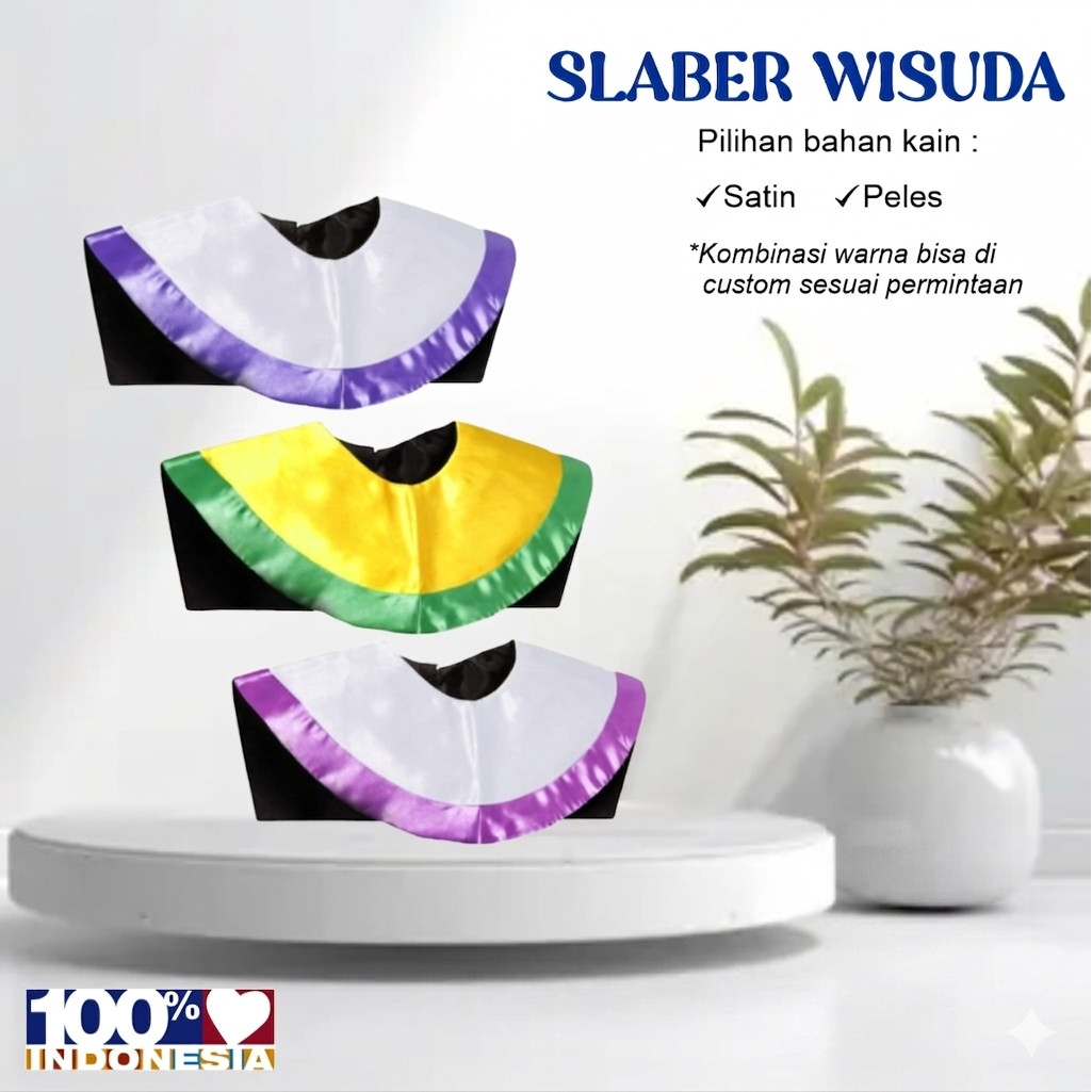 Slaber - Slaber Wisuda - Kerah Wisuda - Perlengkapan Wisuda - Atribut Wisuda