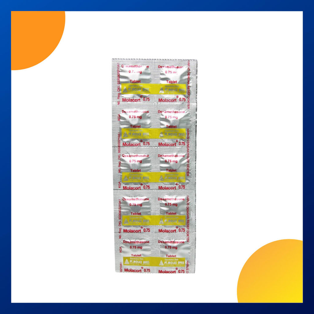 MOLACORT 0.75 0.75 MG 1 STRIP @ 10 TABLET