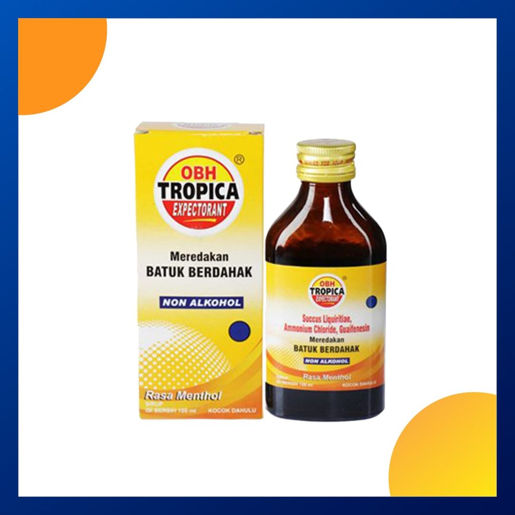 OBH TROPICA EXPECTORANT (RASA MENTHOL) SIRUP 1 BOTOL @ 100 ML