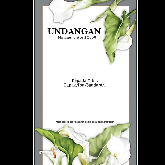 Blangko Undangan Pernikahan ERA BARU / ERBA 2513 COVER