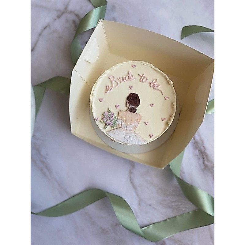CAKE BENTO “D’12cm” TEMA BRIDAL SHOWER BISA CUSTOM