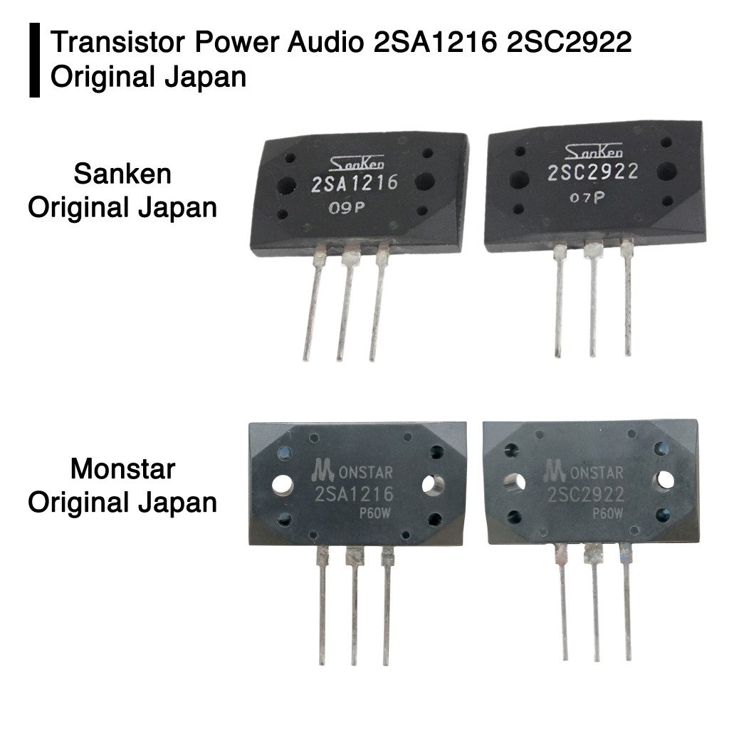 Transistor Power Audio 2SA1216 2SC2922 2SA 1216 2SC2922 Original Japan