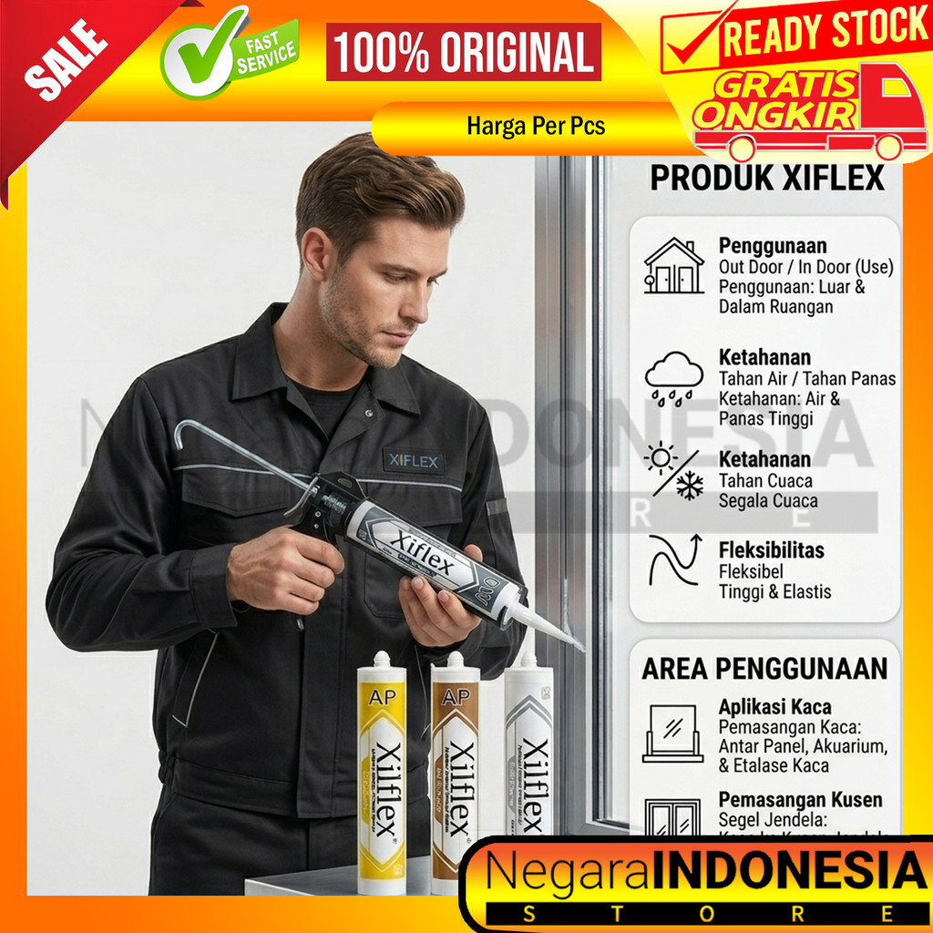Dw Xilflex Lem Silikon Slikon Kusen Jendela Pintu Acp Seng Silicone Netral Warna Grey Clear L Abu Bl