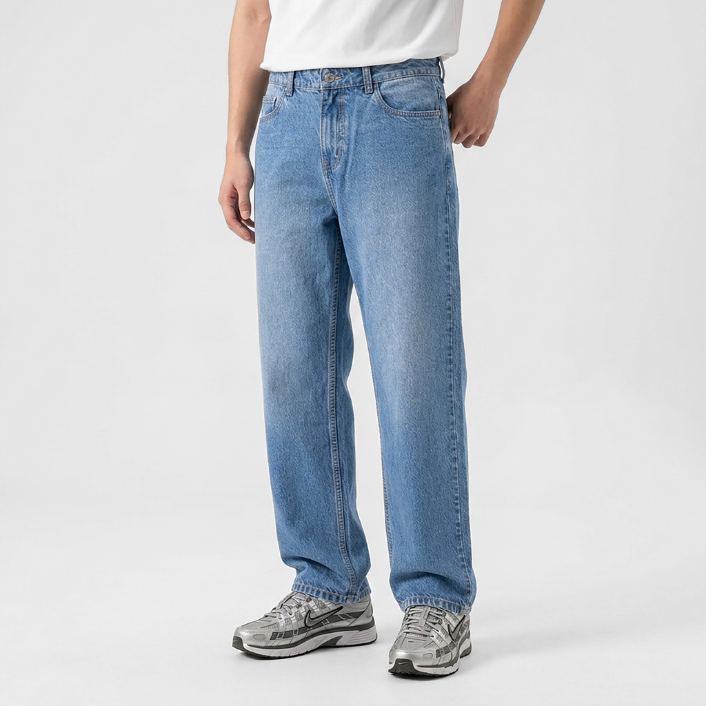 TRIPLE Celana Loose Jeans Non Stretch (369 899 01 BWC)