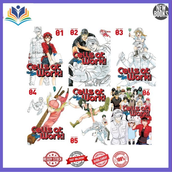 Komik Cells at Work (6 book series)