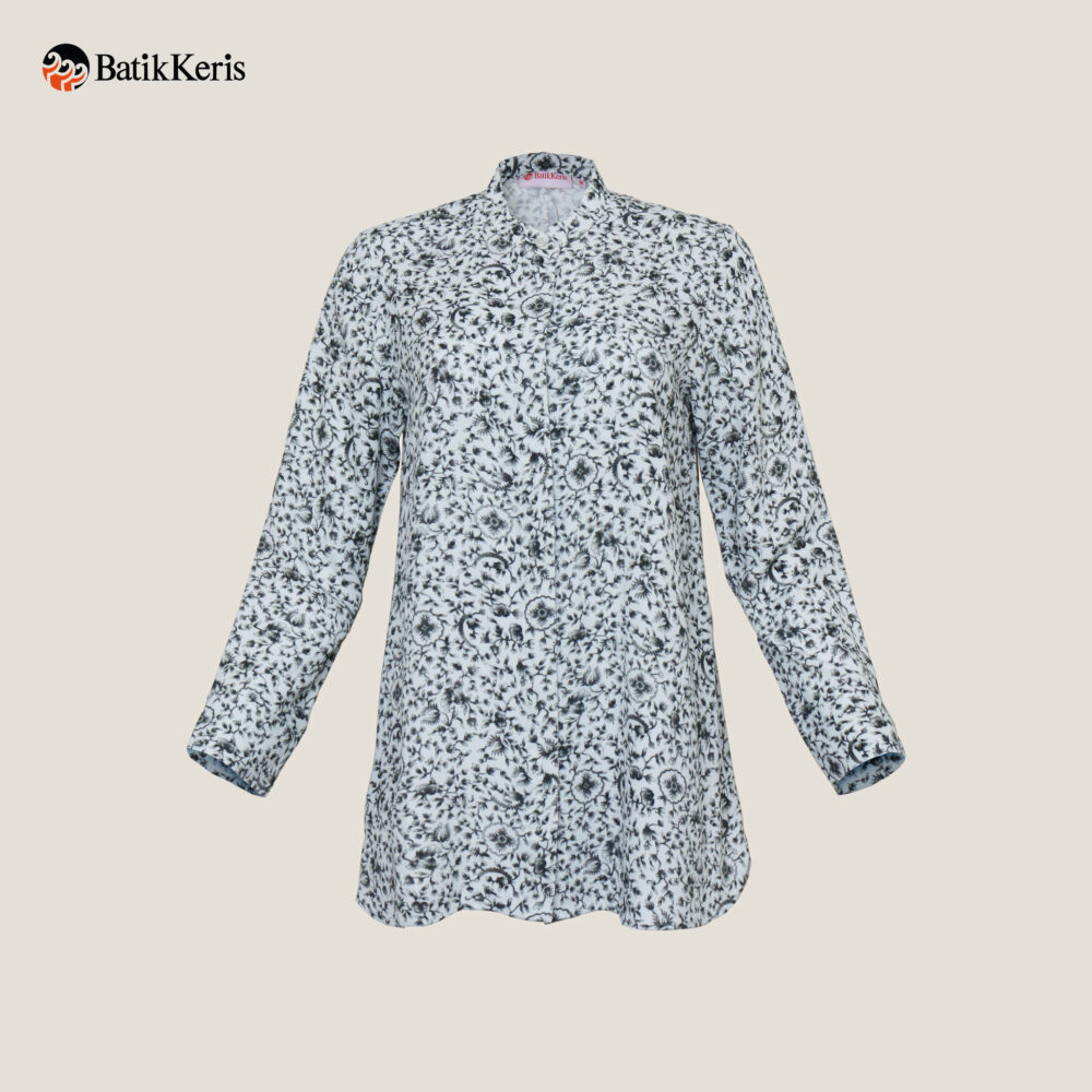 Batik Keris Tunik Batik Lengan Panjang Motif Keris Juwita Kedaton