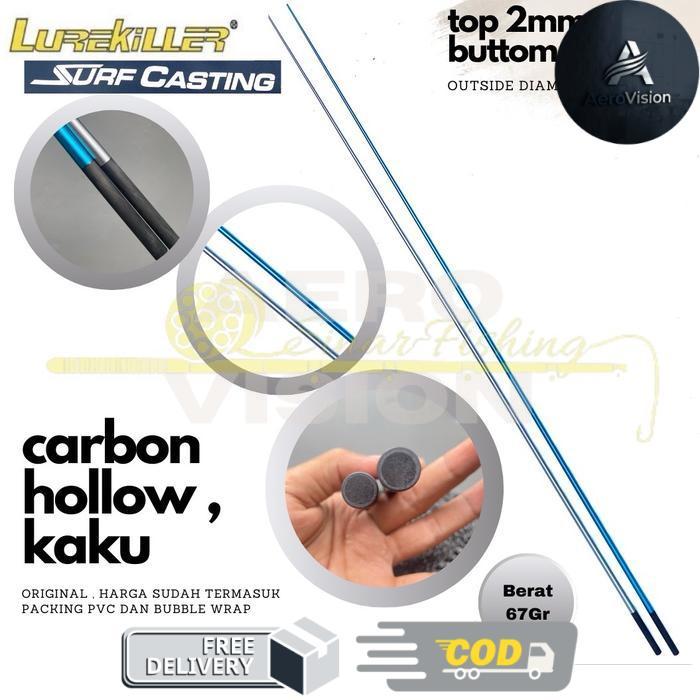 Ujung Joran Sambung 3 Lurekiller Surf Casting 420 CW 400gr Kaku - Biru, Surf casting