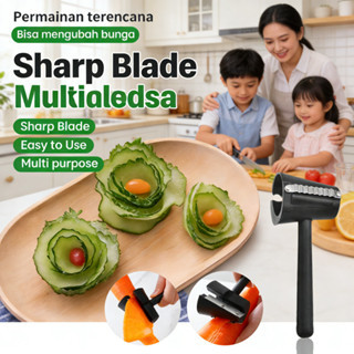 Buah Peeler Slicer Carrot Curler Pisau Serutan Pengupas Multifungsi Slicer pengasah pengasah Serutan