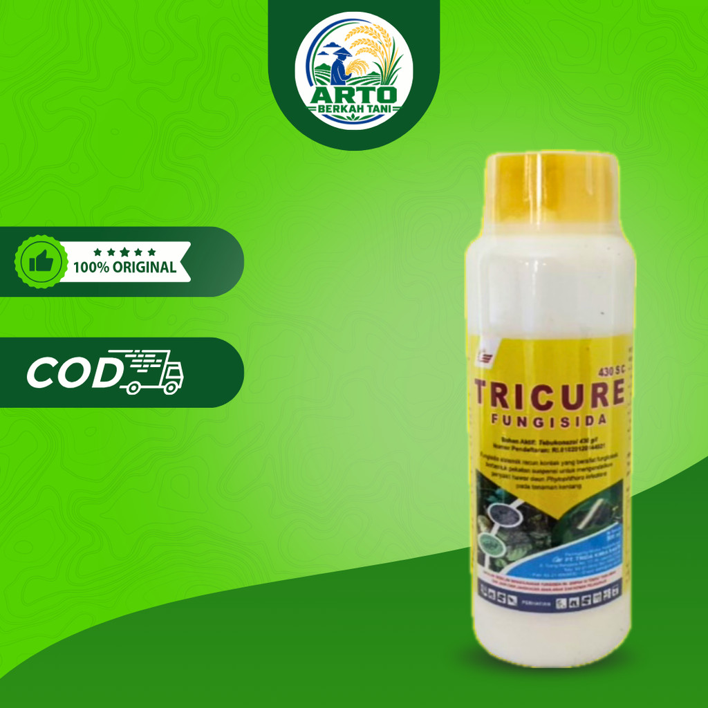 Tricure 500 ML Fungisida Tebuconazol Mengendalikan Jamur Pada Tanaman Tricure 430SC