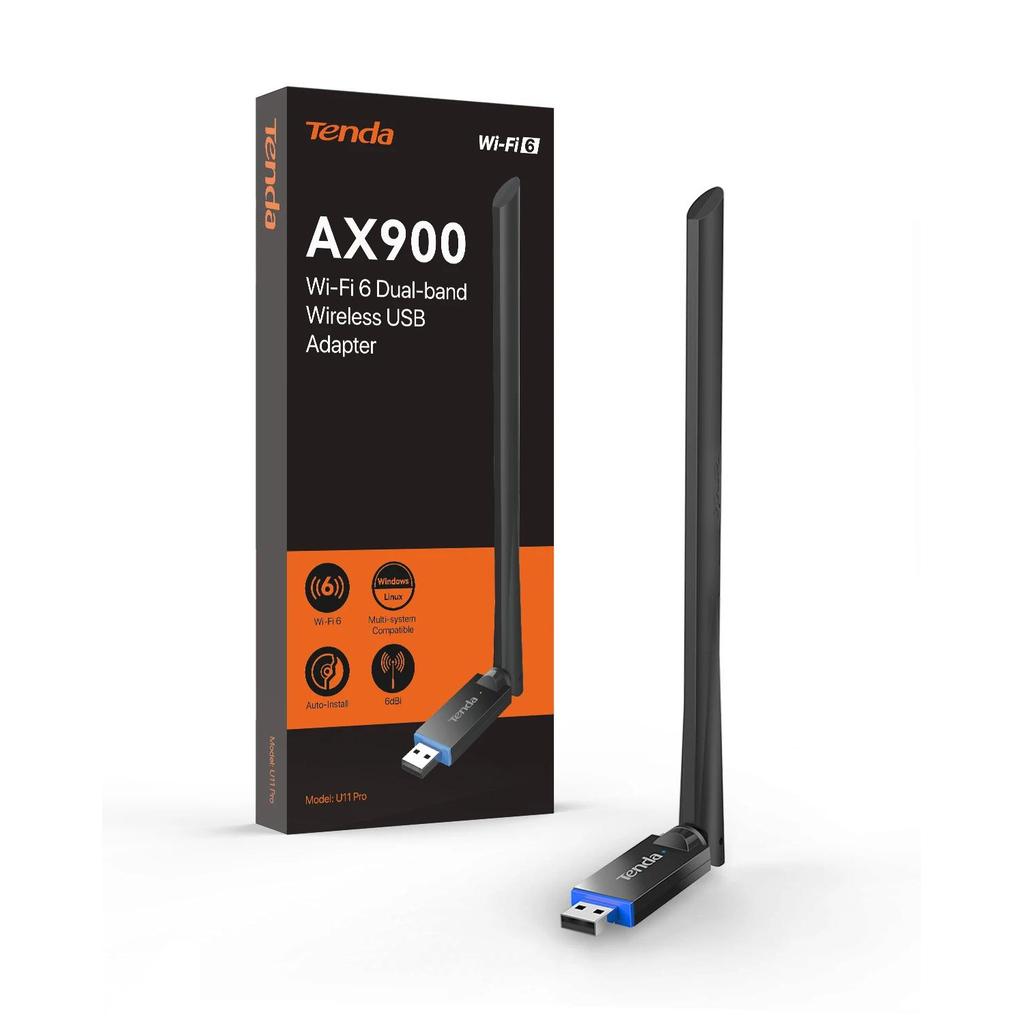 Tenda AX900 WIFI6 USB Adapter U11 Pro Network Card 2.4/5GHz Antenna Signal Reception For Laptop Wind