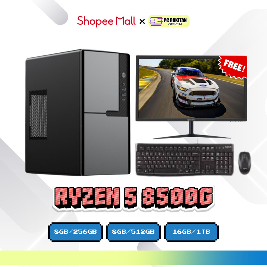 RAKITAN PC OFFICE RYZEN 7 5700G 8GB 256GB RAKITAN PC KANTOR
