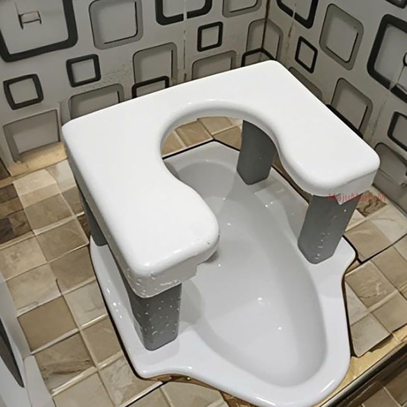 Kursi WC Jongkok Portable Dudukan Toilet Plastik untuk Kamar Mandi