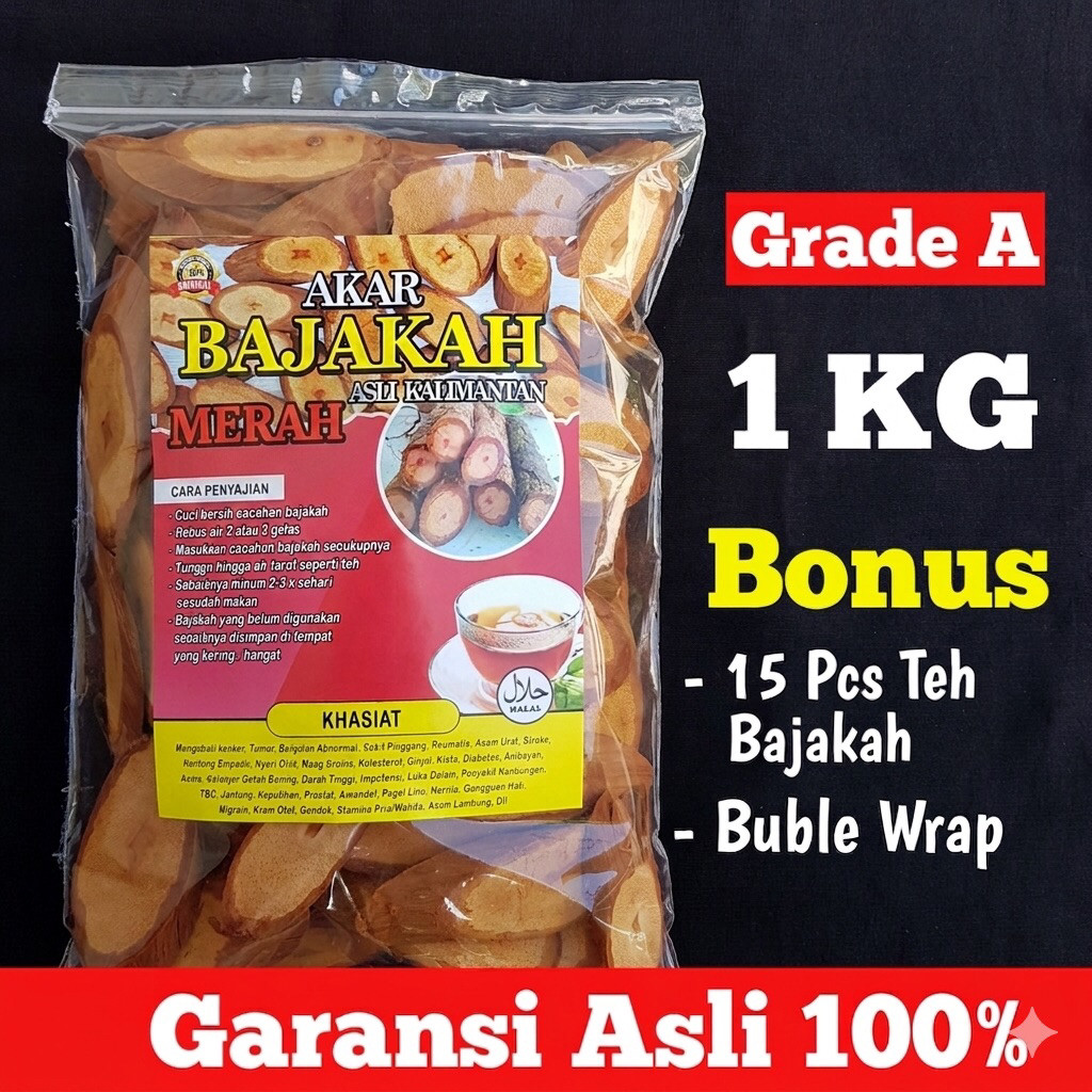 PROMO Akar Bajakah 1Kg Merah Asli Kalimantan
