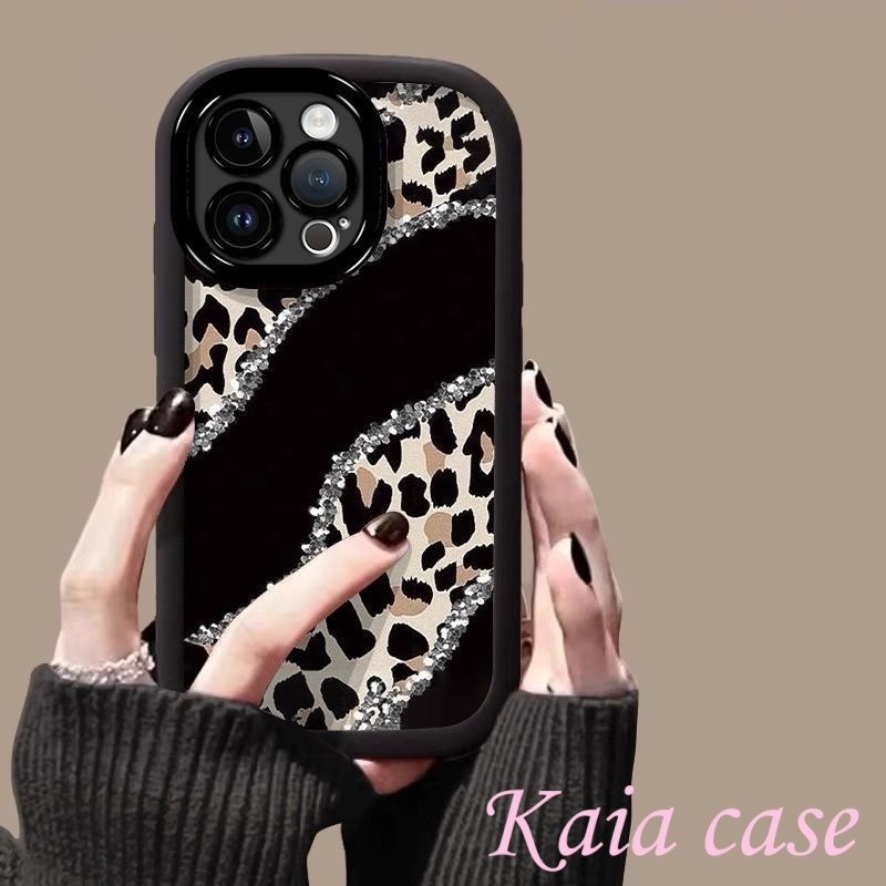 case REDMI Motif Leopard Berlian Casing ponsel cocok untuk REDMI 10 12 13 NOTE9PRO NOTE10 NOTE11 NOT