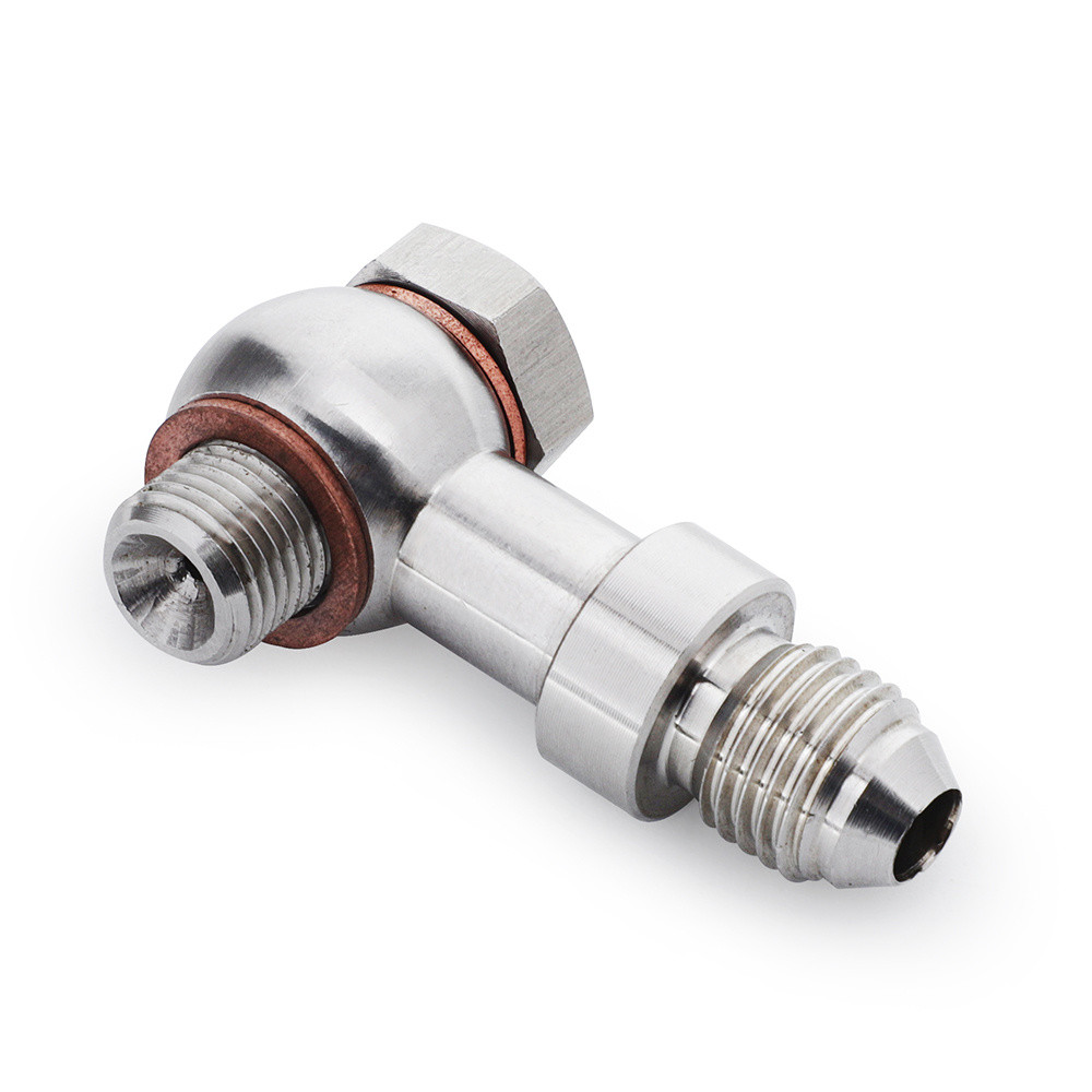M10x1.0 To AN4 1.25mm Racing Banjo Bolt Fitting Kit Turbo Oil Feed Restricto For Mitsubishi TD025 TD