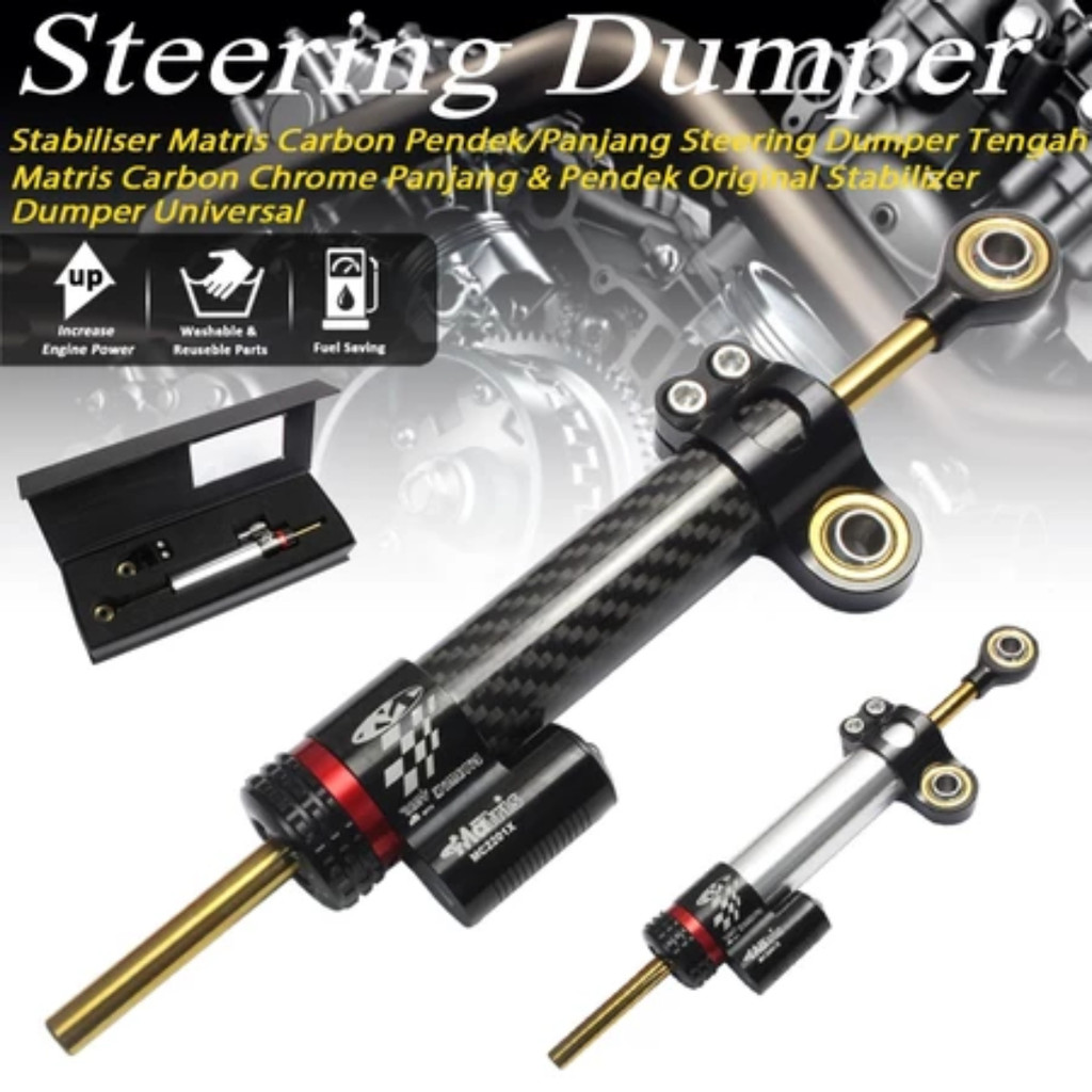 Steering Dumper Matris Stabilizer Steering Dumper Panjang Pendek 16 Klik Matris Stabilizer Matris Or