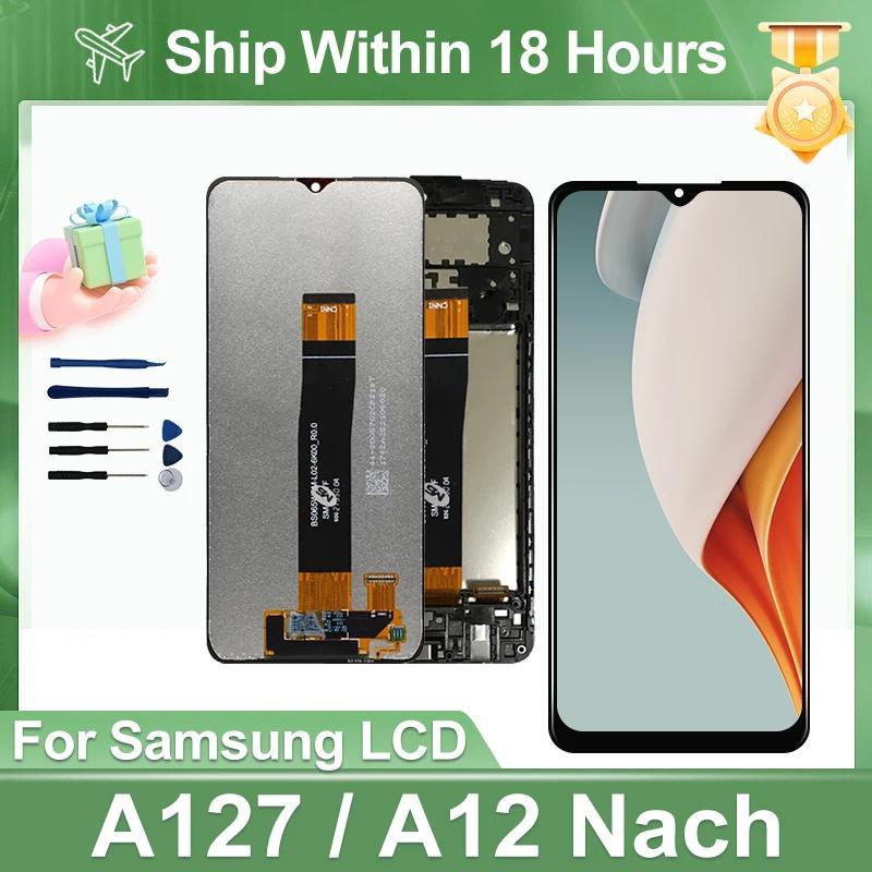 OLED For Samsung A12 Nao lcd splay Tou Screen gitizer Assembly For Samsung A127 A127F A127M A127U LC
