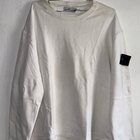 Long Sleeve "Stone Island" White (Fashion) Size XL