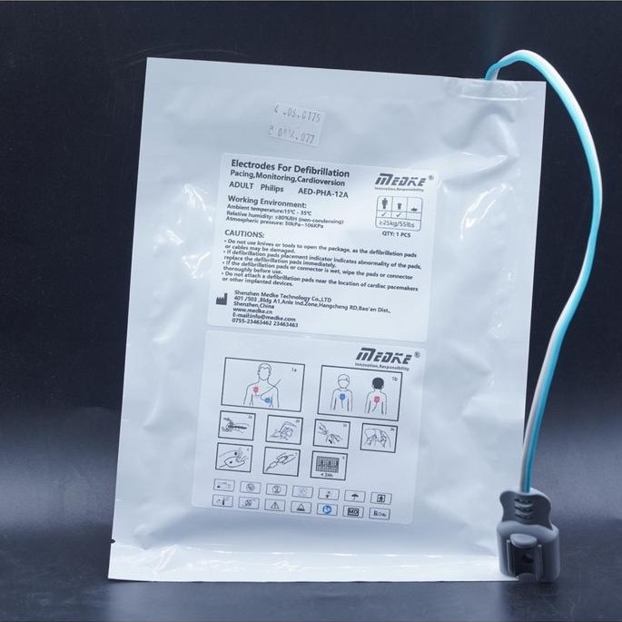 Medke AED-PHA-12A Philips CN539 Disposable AED Pads Adult Dewasa Electrodes For Defibrillation Pacin