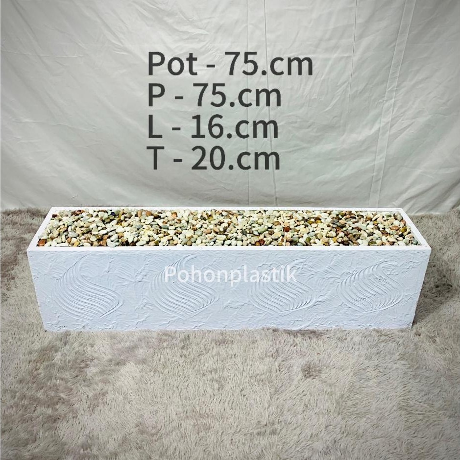 pot partisi persegi panjang 50cm 75cm 100cm 120cm / Vas Bunga / pot kayu / pot panjang / pot pems