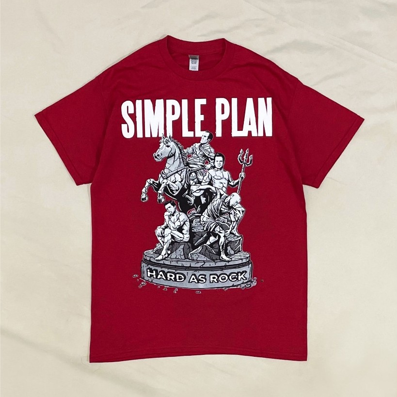 Baju Kaos Band Official Original Simple Plan (Hard As Rock Europe Tour) Tshirt