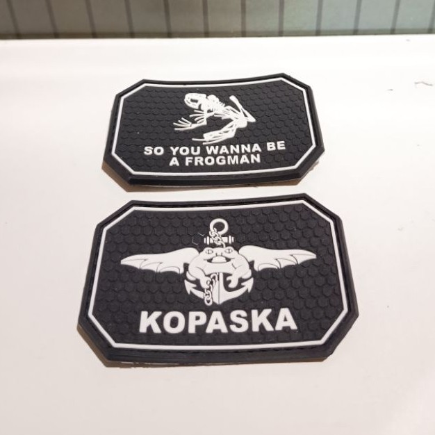 patch rubber emblem karet KOPASKA/FROGMAN