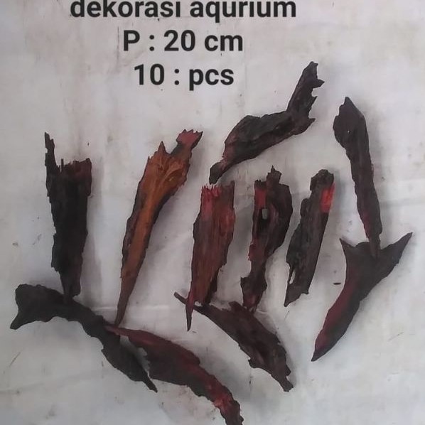 kayu retek mini 10 pcs dekorasi aquarium