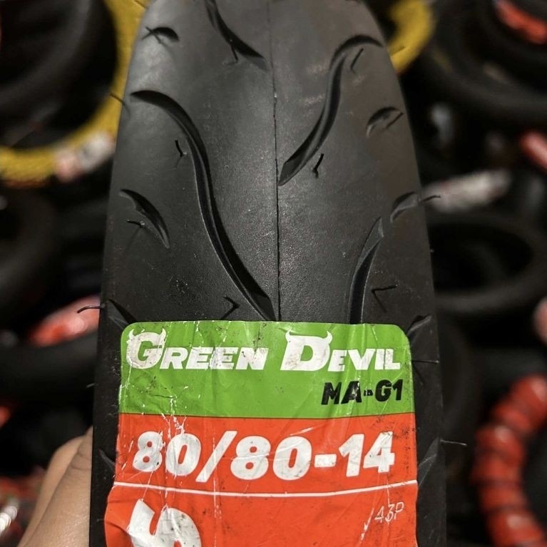 BAN LUAR MAXXIS GREEN DEVIL MATIC 80/80-14 TUBELESS