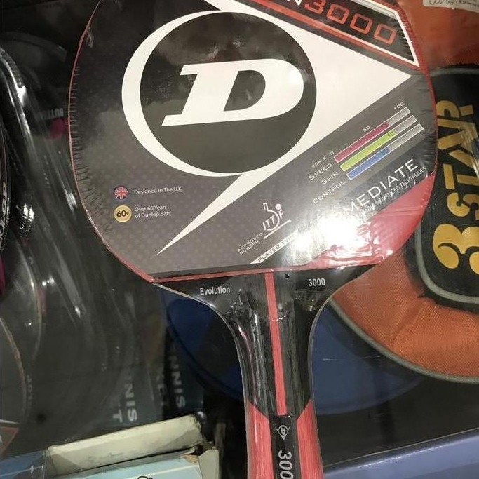 BAT BED TENIS MEJA DUNLOP EVOLUTION 3000 ORIGINAL