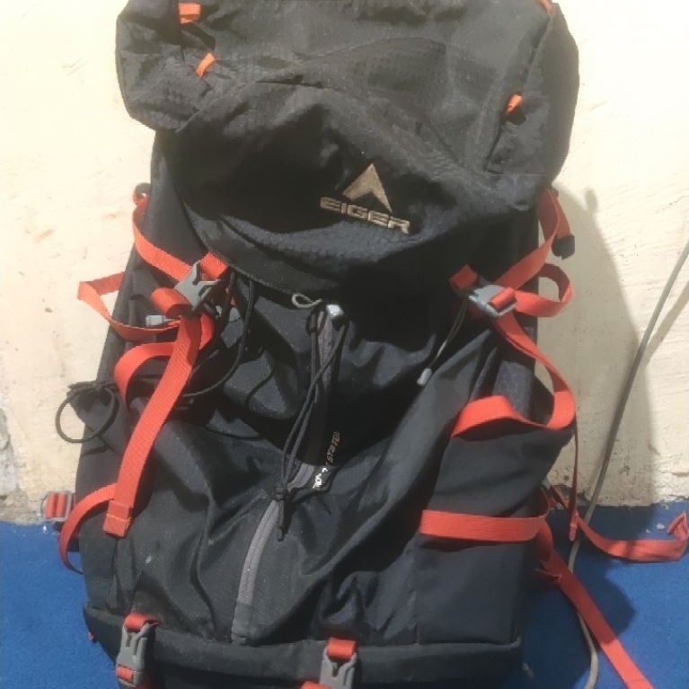 Tas Gunung Carrier Eiger Original Z Eliptic Solaris 55L Black