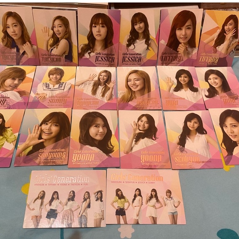 [SUPER RARE] Photocard Set Girls’ Generation SMTown World Tour 3