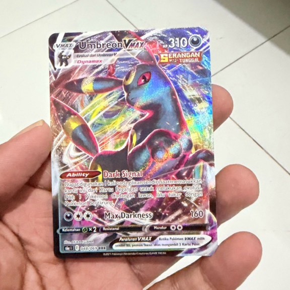 Umbreon Vmax 048/069 RRR Indonesia pokemon card
