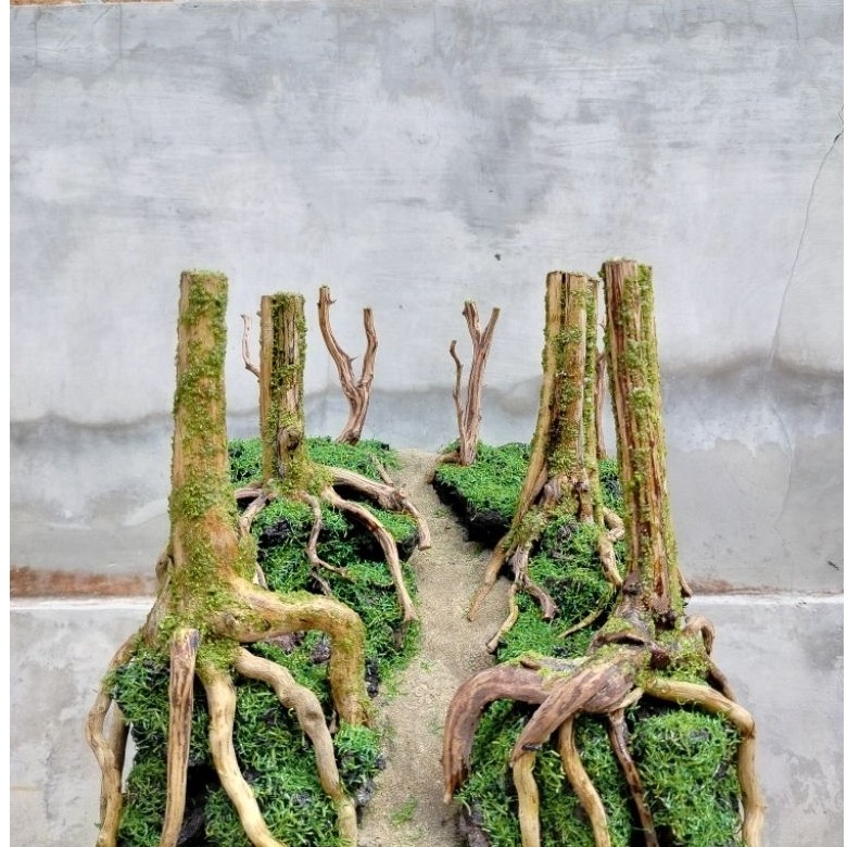 Aquascape hutan/hardscape jungle/aquascape jungle/aquascape sintetis