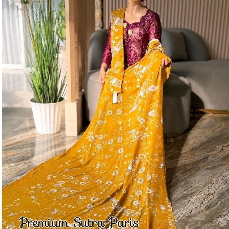 Premium Sutra Paris Set Selendang