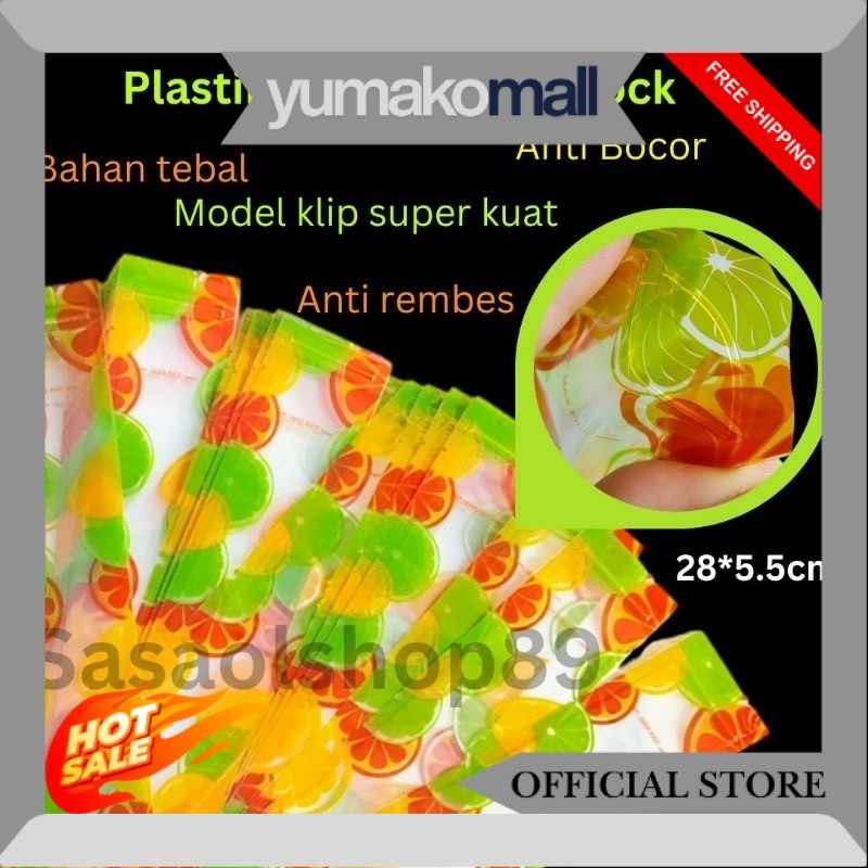 Plastik Es Lilin Klip Plastik Es Mambo Plastik Es Krim Pouch panjang Plastik Klip Panjang SO