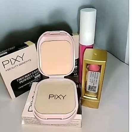 Paket Bedak Refil Pixy Lipstik Dan Lipceam