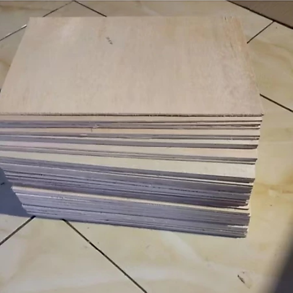 Triplek lembaran 3mm ukuran 15x20 cm