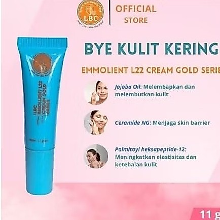 LBC CREAM EMOLLIANT L22 GOLD SERIES || KRIM PELEMBAB