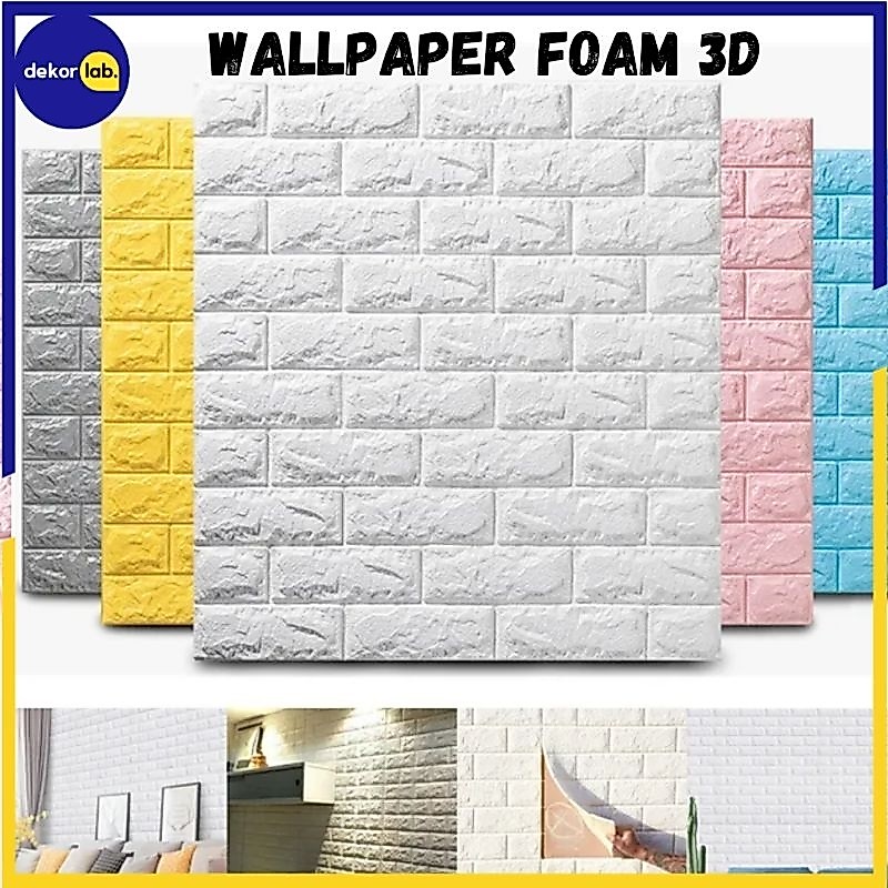 Wallpaper Dinding | Wallpaper Foam |  Wallpaper 3D | Wallpaper Bata Ukuran 70x77 cm