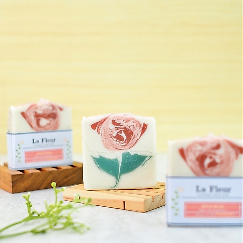 La Fleur Natural Soap Bar Apple Rose