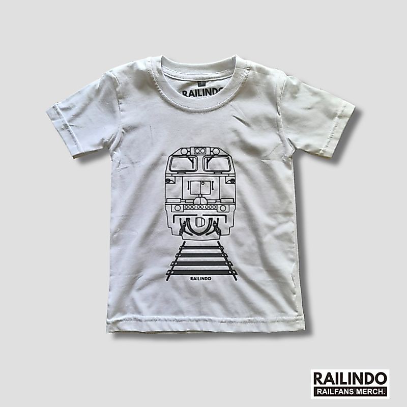 KAOS ANAK KERETA API LOKOMOTIF CC206 SI PUONG