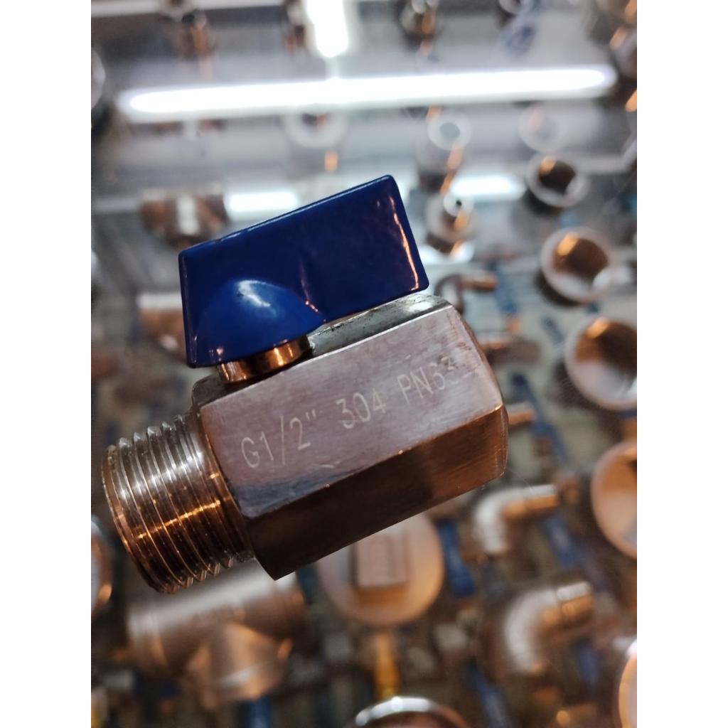 MINI BALL MF 1/2" Inch / Mini Ball Valve Stainless Steel 1/2 Inch