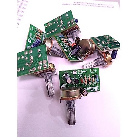 Kit Pre Amp Penguat Mic 1 Transistor
