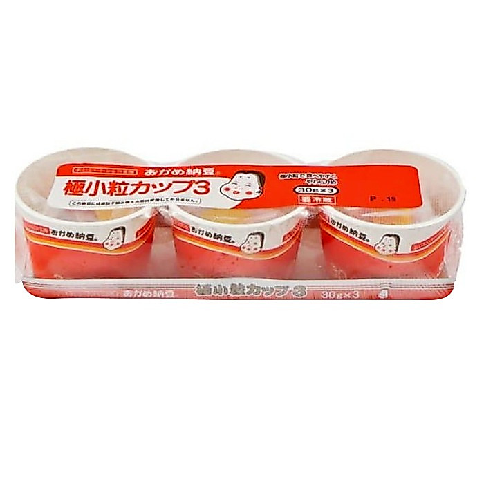 Takano Okame Natto Goku Kotsubu Jepang / Probiotik Fermentasi Kacang Kedelai /Cup Bulat 3 Pcs 90 GR