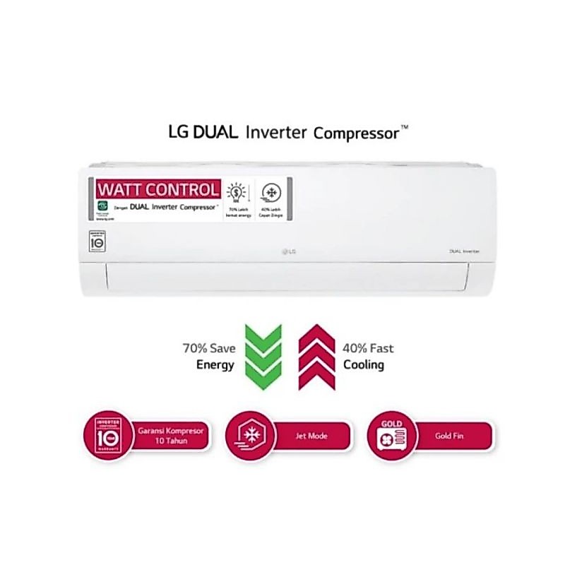 AC LG INVERTER K05NVA - AC LG 1/2PK INVERTER - AC LG INVERTER 1/2PK - AC LG MURAH - AC LG LOW WATT -
