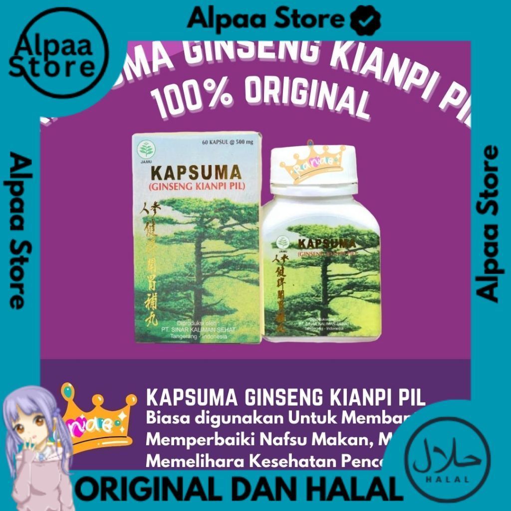 KIANPIPIL ORIGINAL (APOTEK PERMATA) Kapsuma ginseng kianpi ~AP _CPP