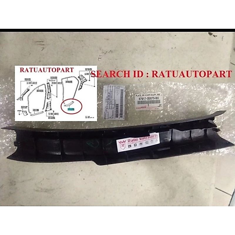 Scuff Plate Injakan kaki Pintu Yaris 2006 -2013