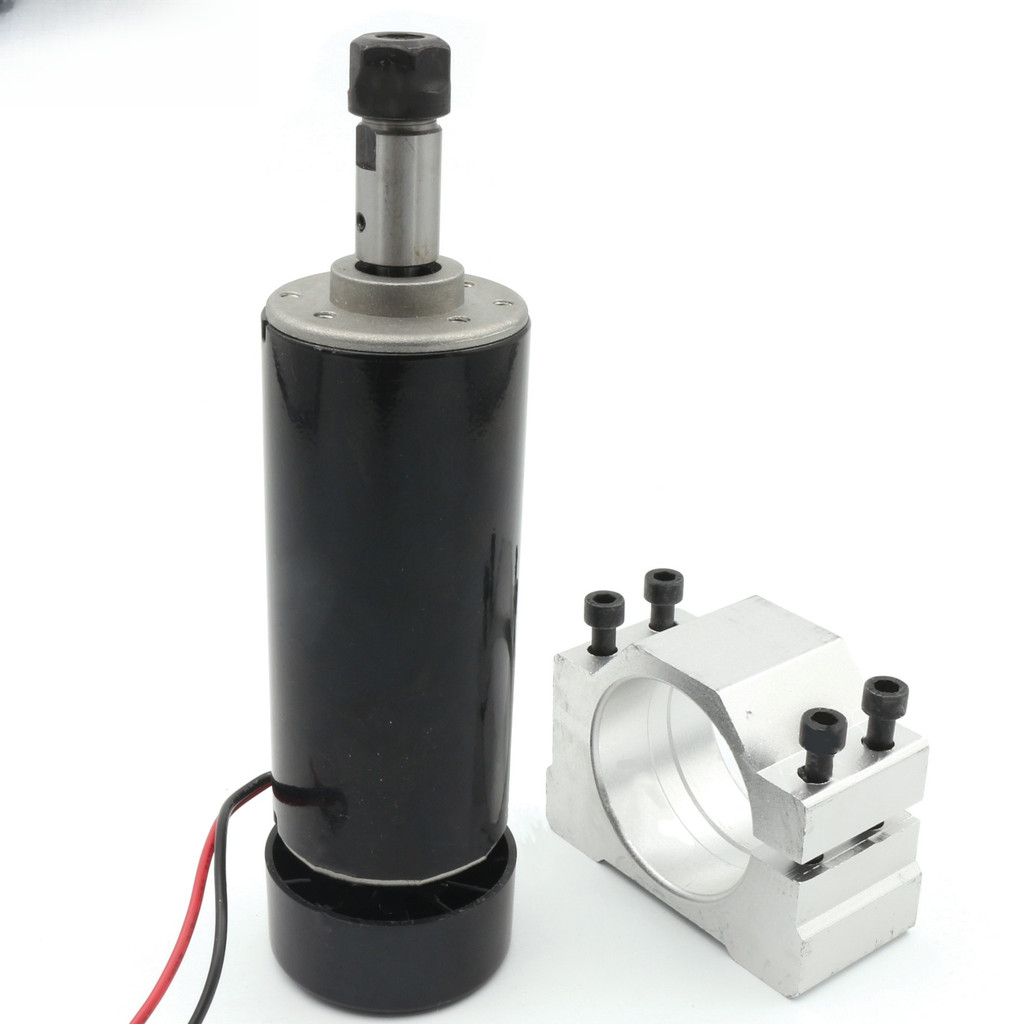 500W ER11 Brushless Spindle Kit CNC Air-cooled Spindle Motor & Motor Driver Speed Governor & 52mm Sp