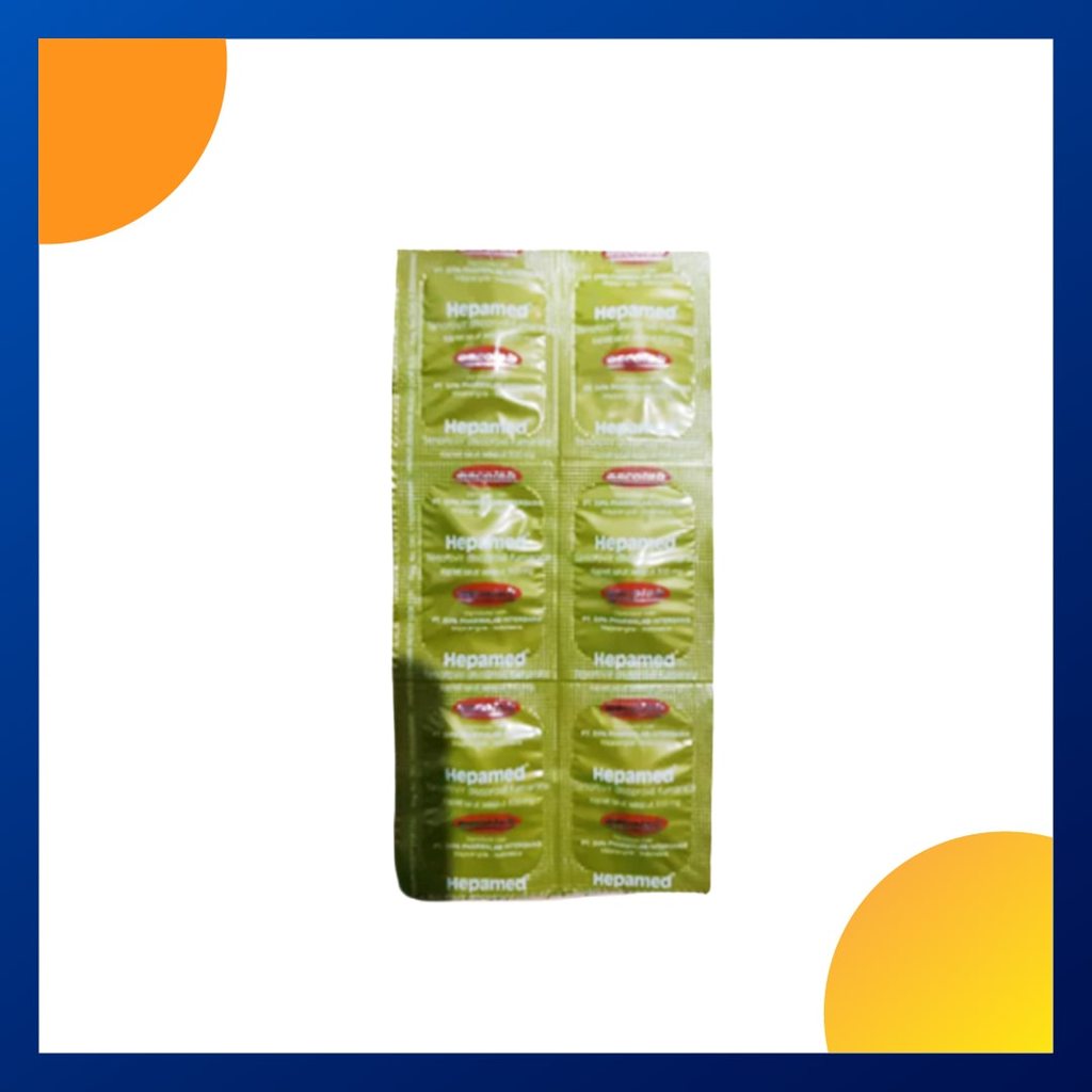 HEPAMED 300 MG 1 STRIP @ 6 KAPLET SALUT SELAPUT